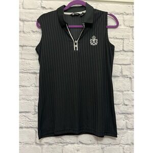 Abacus Sportswear Gray Sleeveless Golf Polo Large